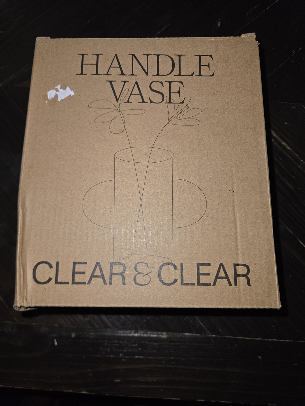 Source Unknown Clear Handle Vase - Clear